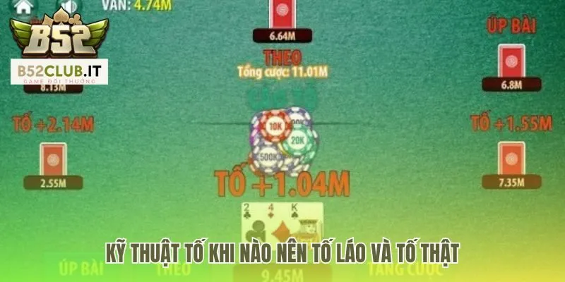 Kỹ thuật tố quyết định giữa cược giá trị và cược dọa đối thủ